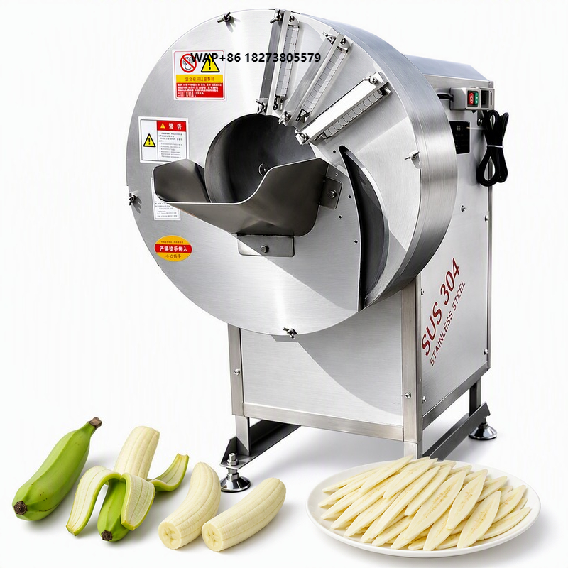 Food Slicer Machine Stainless - Affettatrice Tritatutto Multifunzionale Commerciale in Acciaio