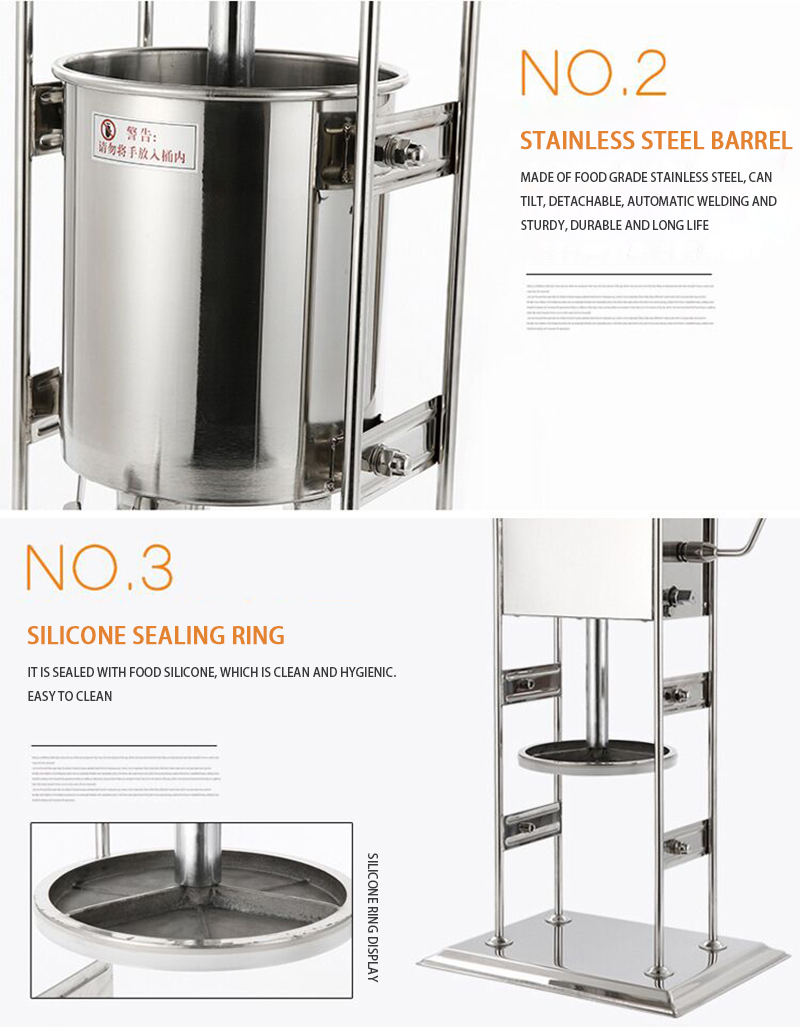 Sausage Stuffer Vertical 5L - Macchina per riempire salsicce manuale verticale