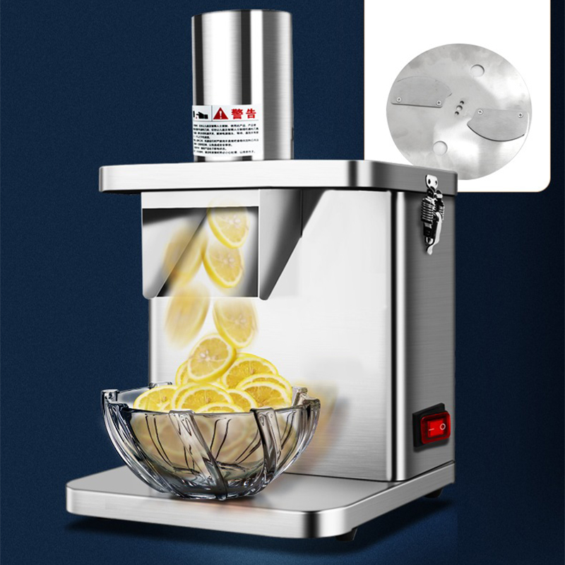 Food Slicer Machine Stainless - Macchina Elettrica Commerciale per Tagliare Verdure