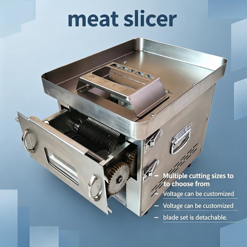 Food Slicer Machine Stainless - Affettatrice, tagliatrice e tritatrice elettrica per