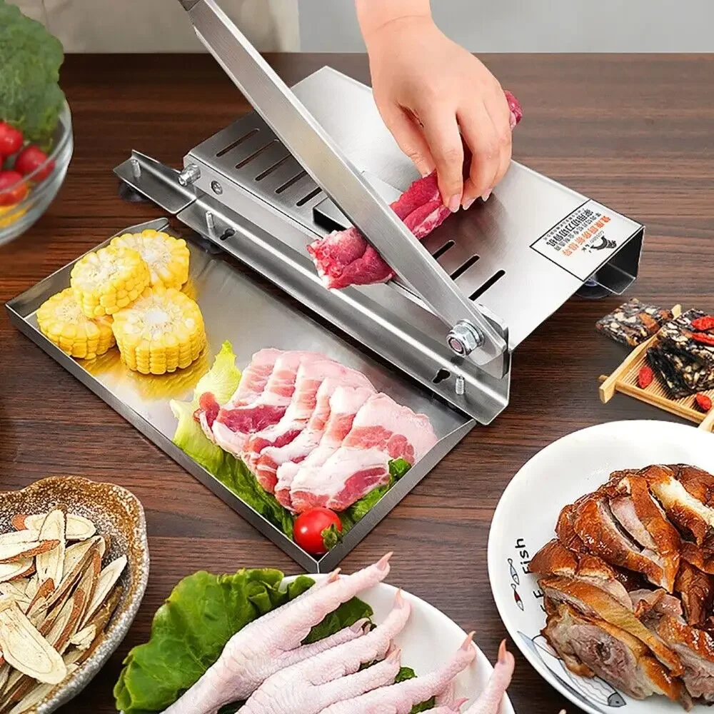 Frozen Meat Slicer Manual - Affettatrice manuale per agnello per uso