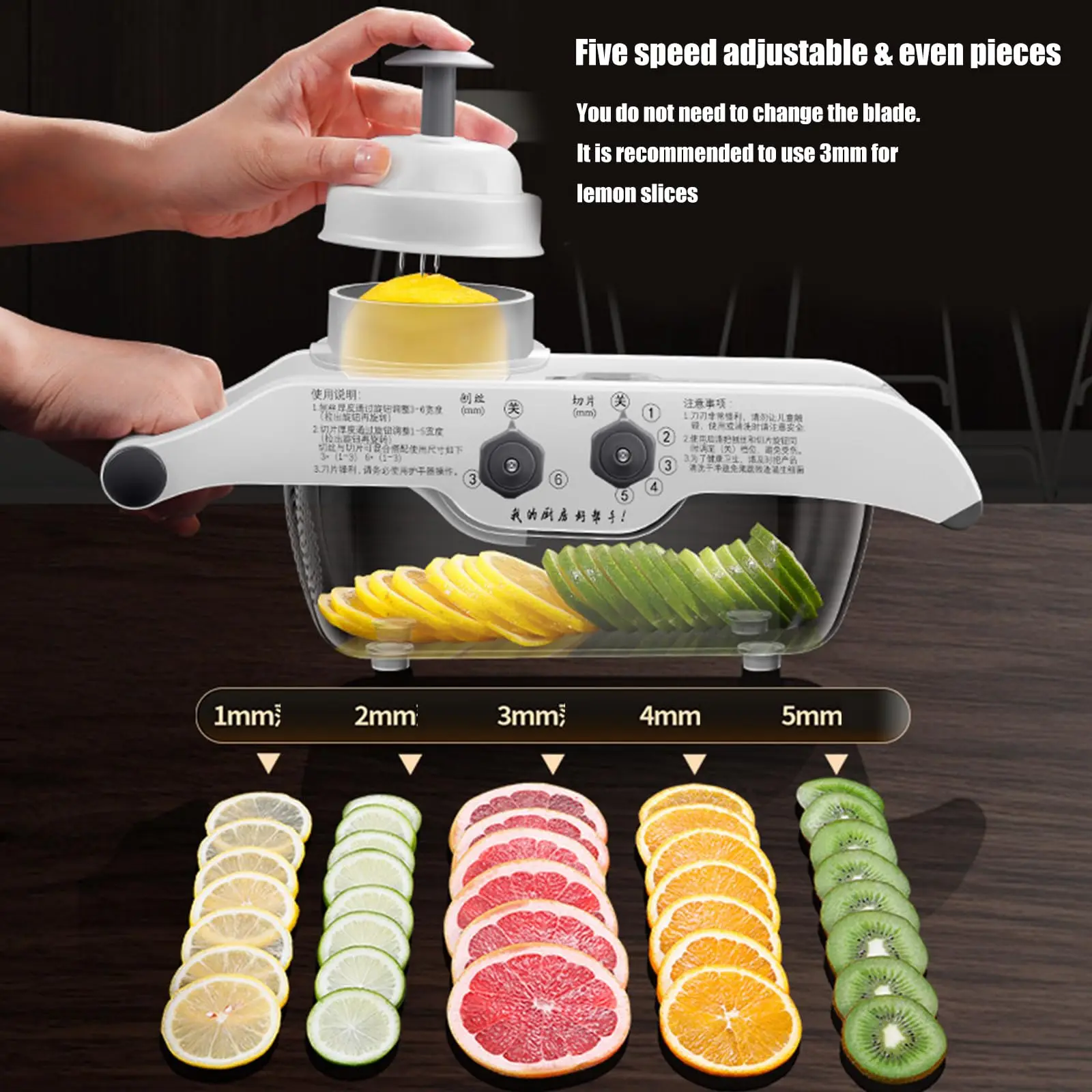 Affettatrice per limoni, tagli - Food Slicer Machine Stainless recensione e prezzo