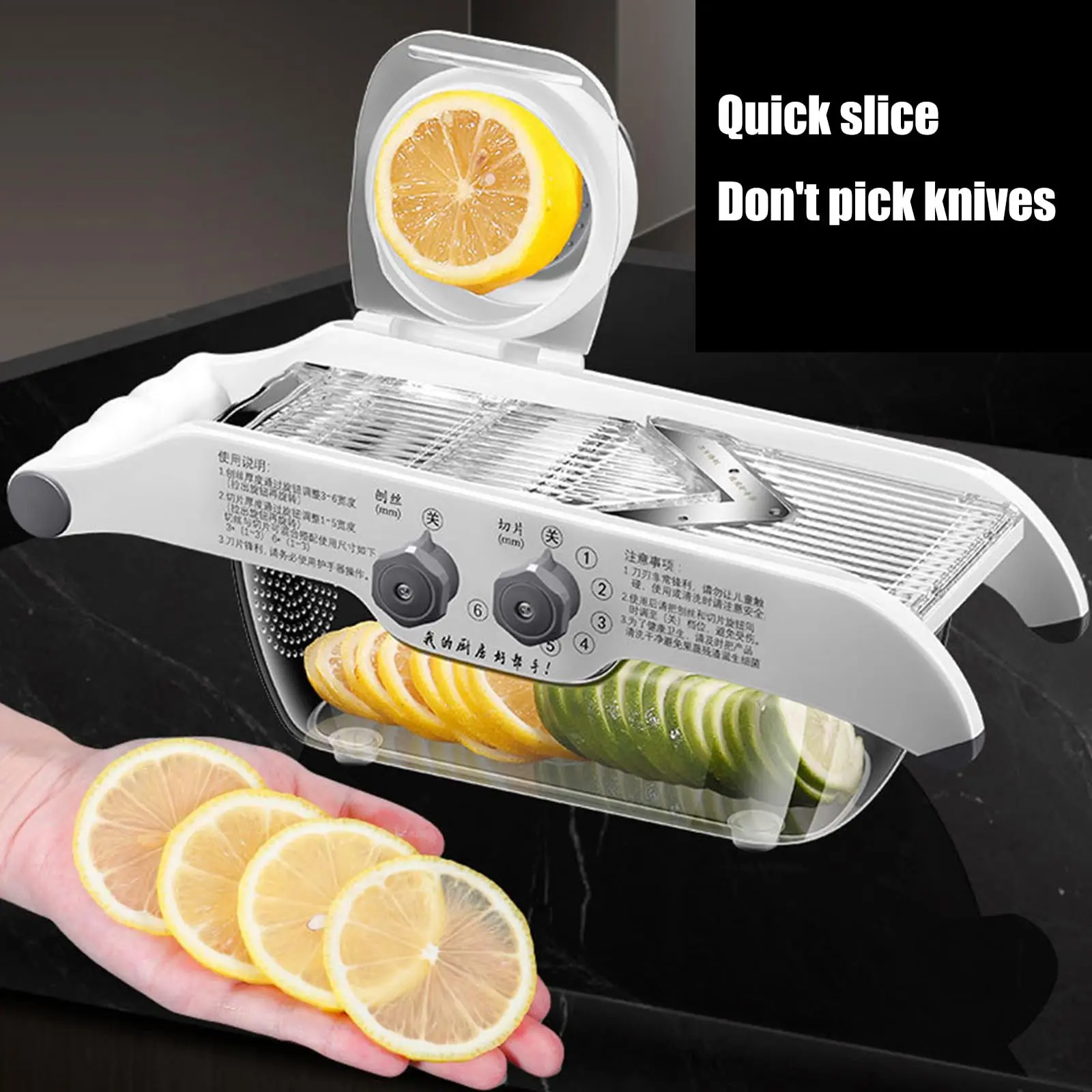 Affettatrice per limoni, tagli - Food Slicer Machine Stainless recensione e prezzo